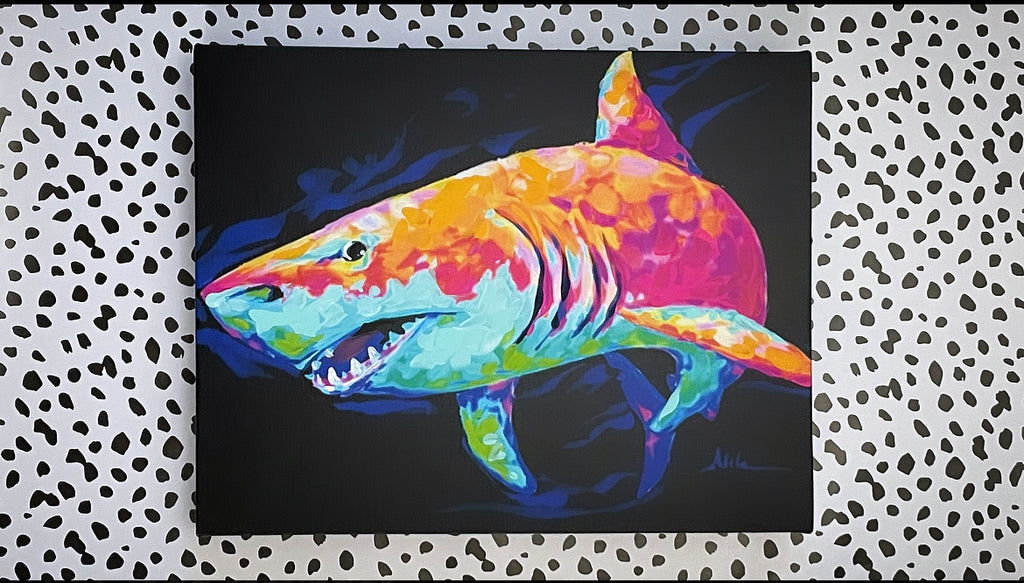 Colorful Shark Print