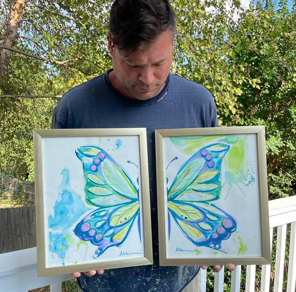 Framed Butterfly Art
