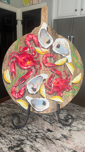 XL Round Artsy Charcuterie Board
