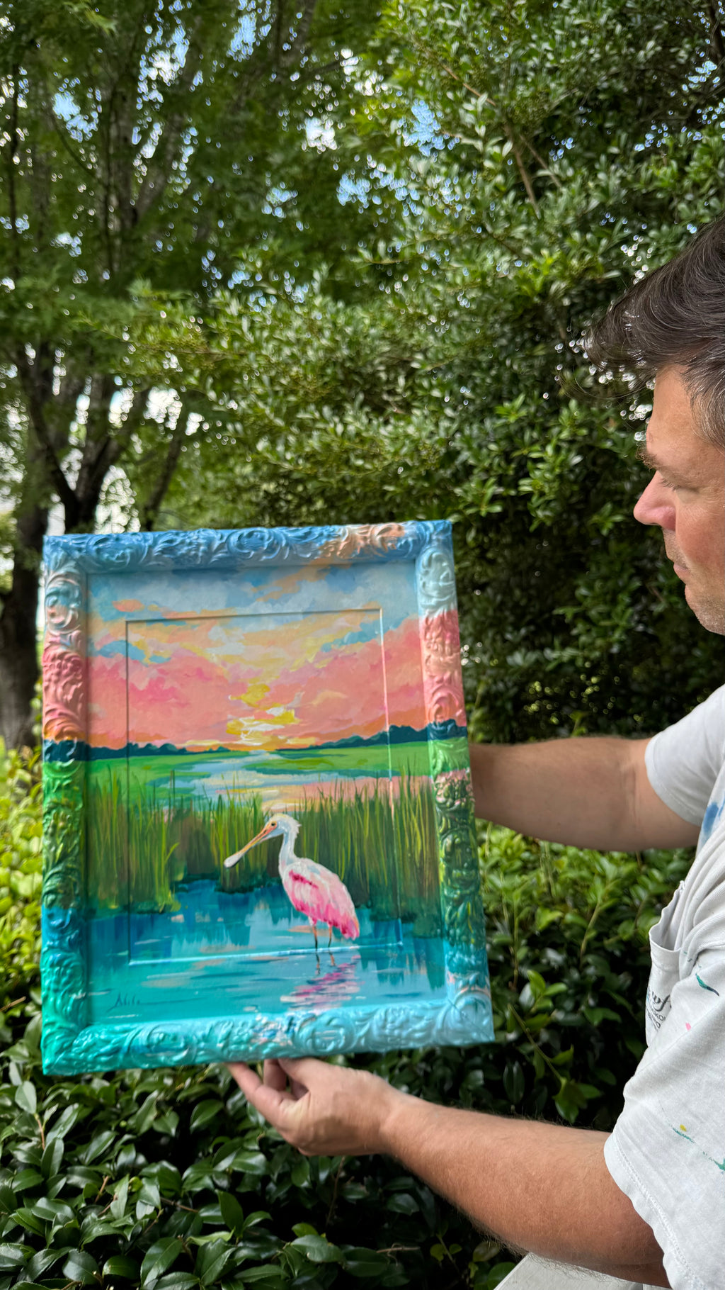 Roseate Spoonbill Painting