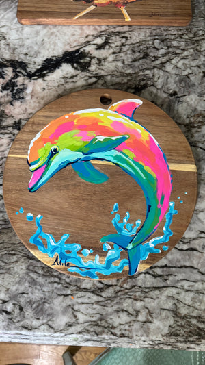 Artsy Dolphin Charcuterie Board