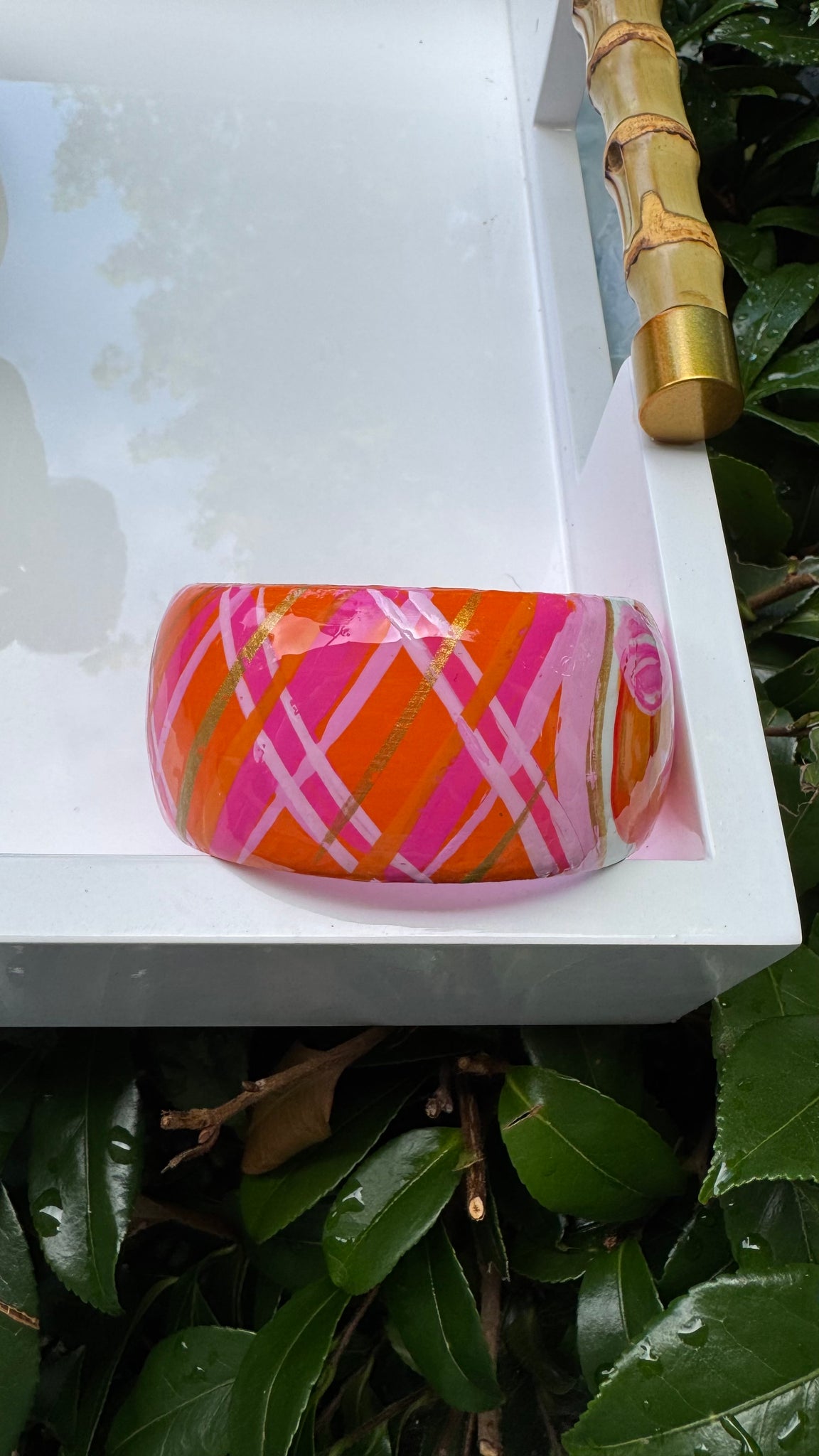 Hand Painted Pumpkin Bracelet
