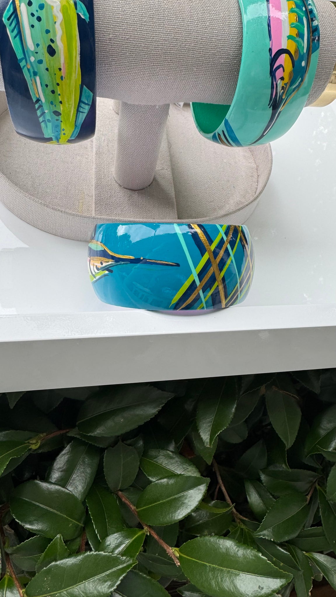 Hand Painted Marlin Bracelet