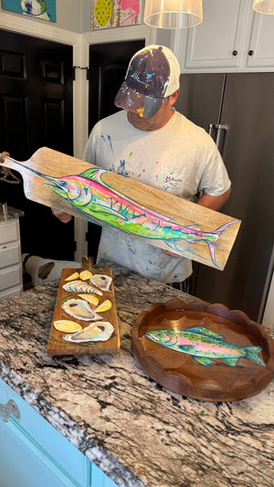 Colorful Marlin Charcuterie Board
