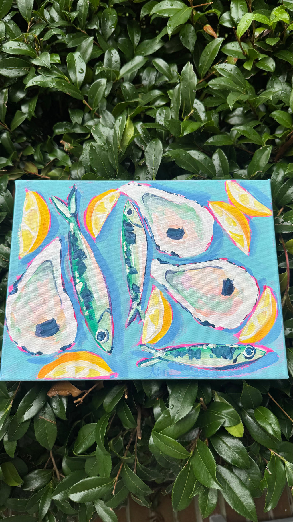 Original Art Sardines and Oysters