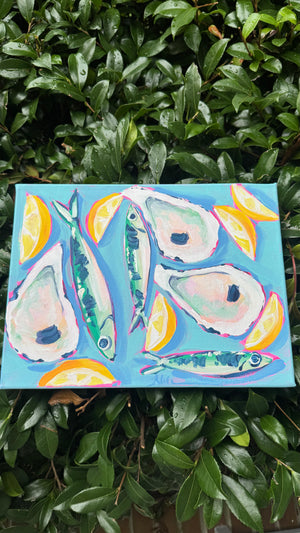Original Art Sardines and Oysters