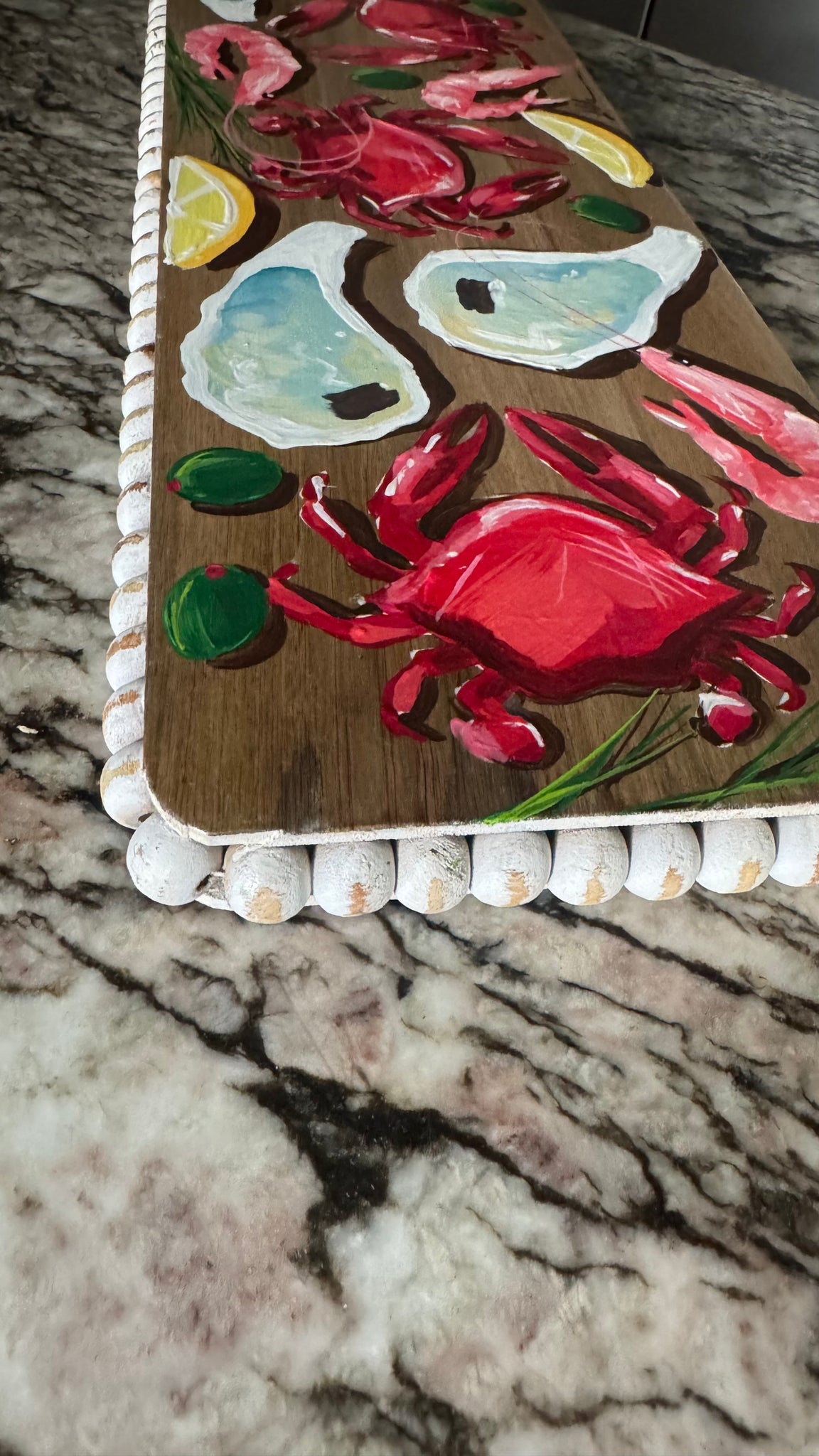 Beautiful Red Crab Charcuterie Board