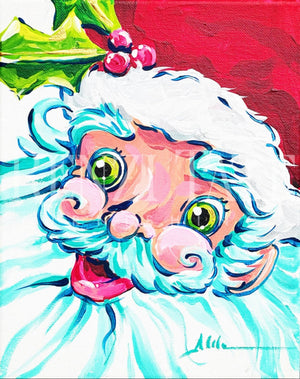 Holly Jolly Santa Print