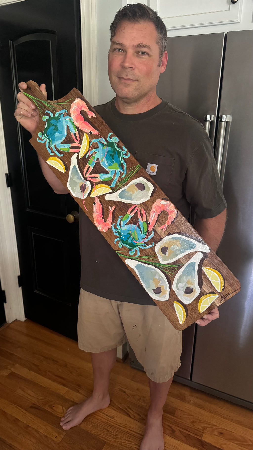 Awesome XL Blue Crab Charcuterie Board