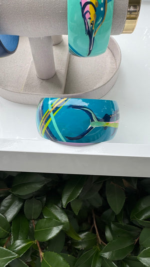 Hand Painted Marlin Bracelet