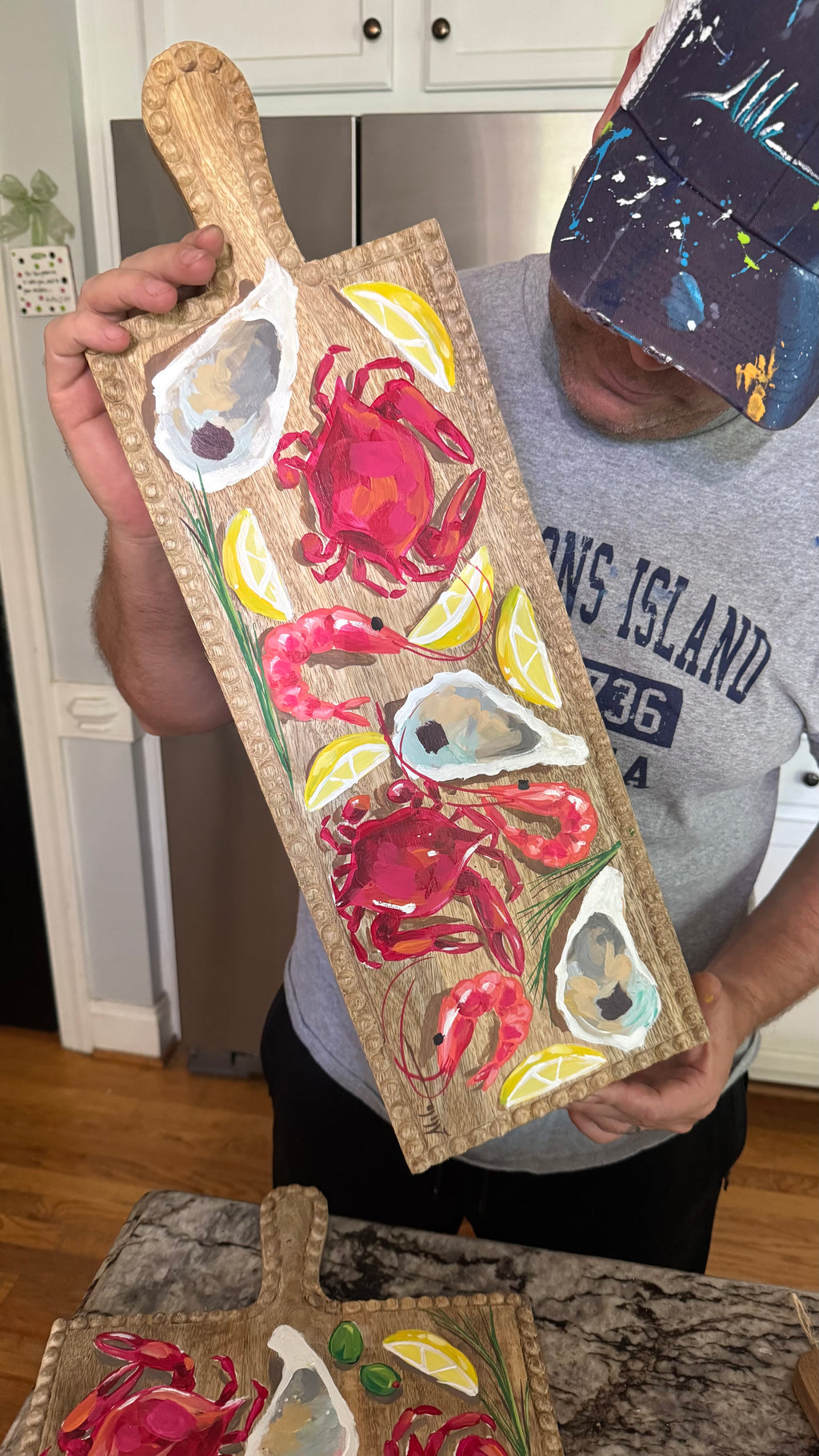 Artsy Seafood Charcuterie Board