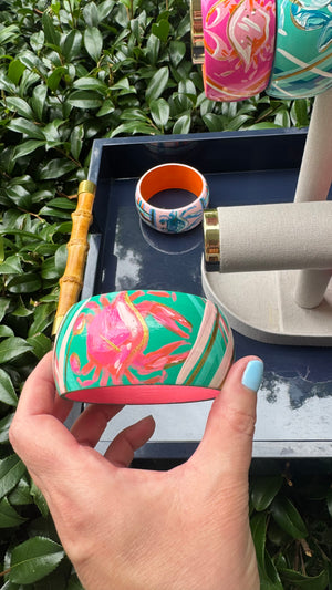 Hand Painted Crab Bracelet