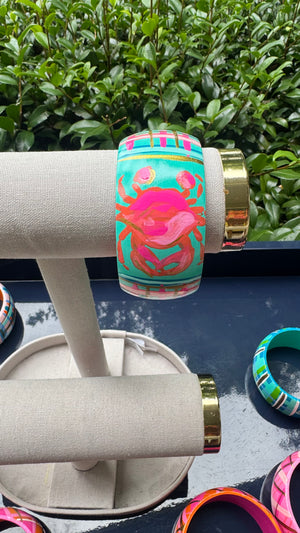 Hand Painted Crab Bracelet