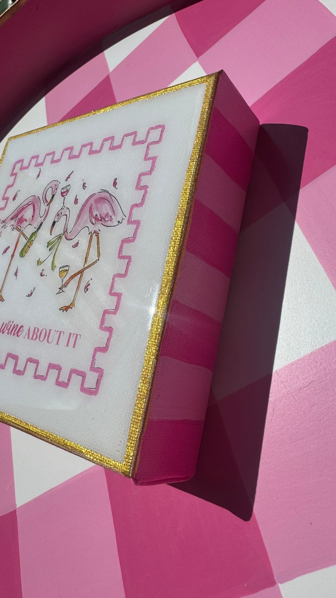 Pink and Gold Flamingo Fun