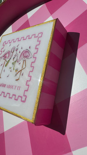 Pink and Gold Flamingo Fun