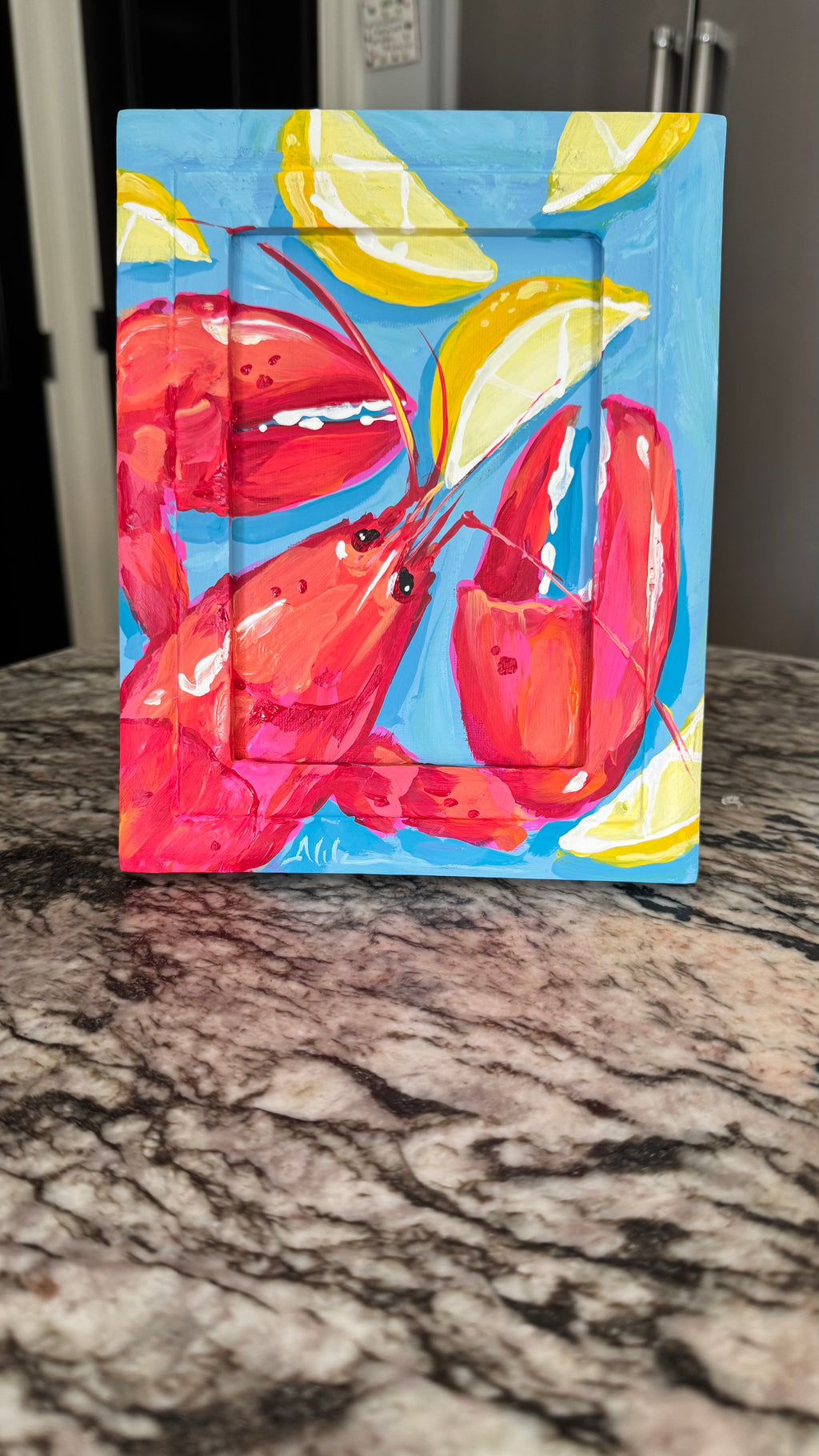 Fabulous Abstract Lobster Painting