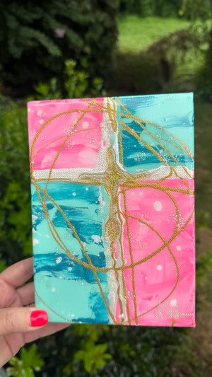 Abstract Cross Art