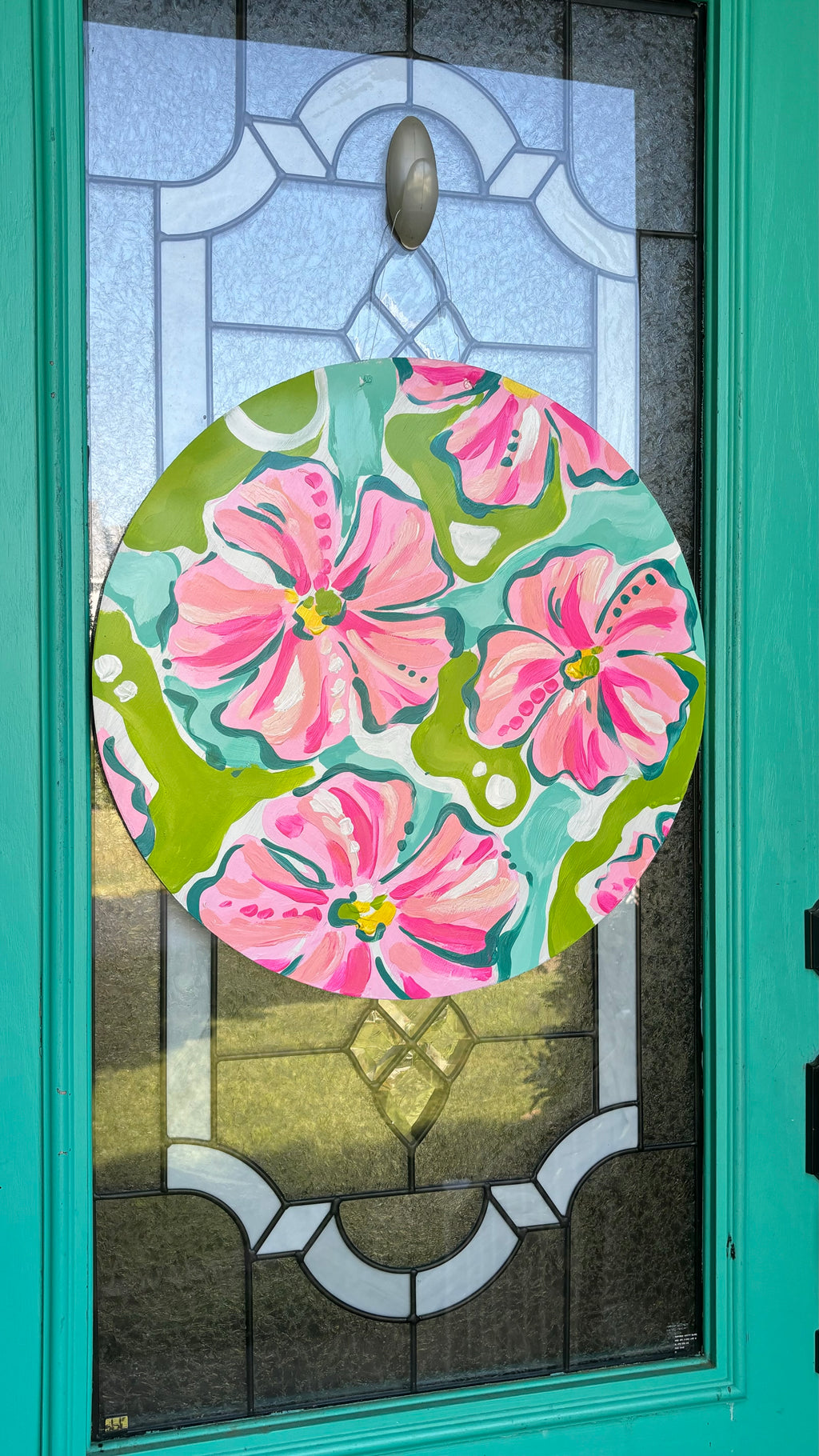Hibiscus Flower Door Hanger