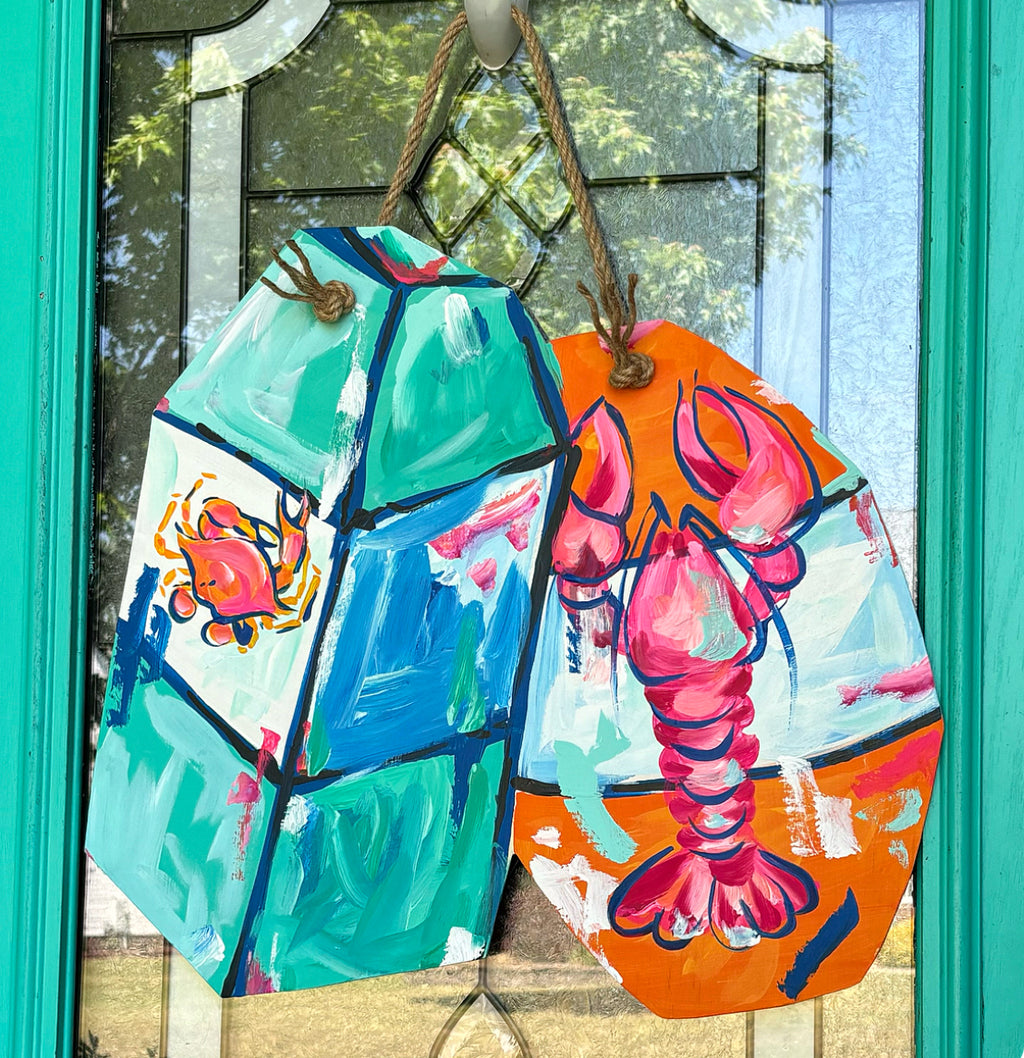 Lobster Buoy Door Hanger