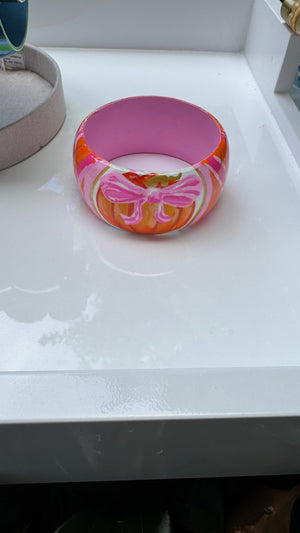 Hand Painted Pumpkin Bracelet