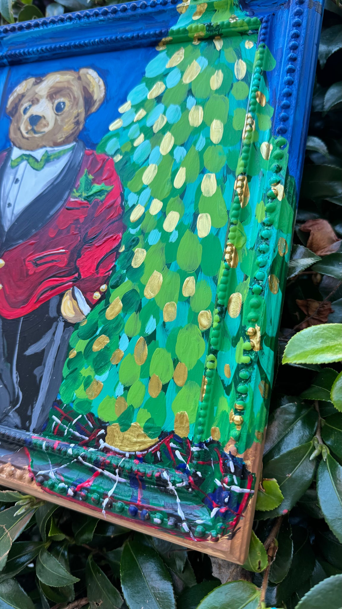 Original Polo Bear Christmas Painting