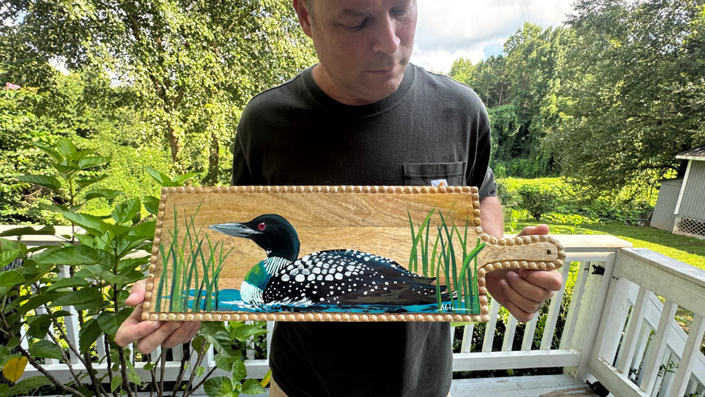 Custom Loon Charcuterie Board