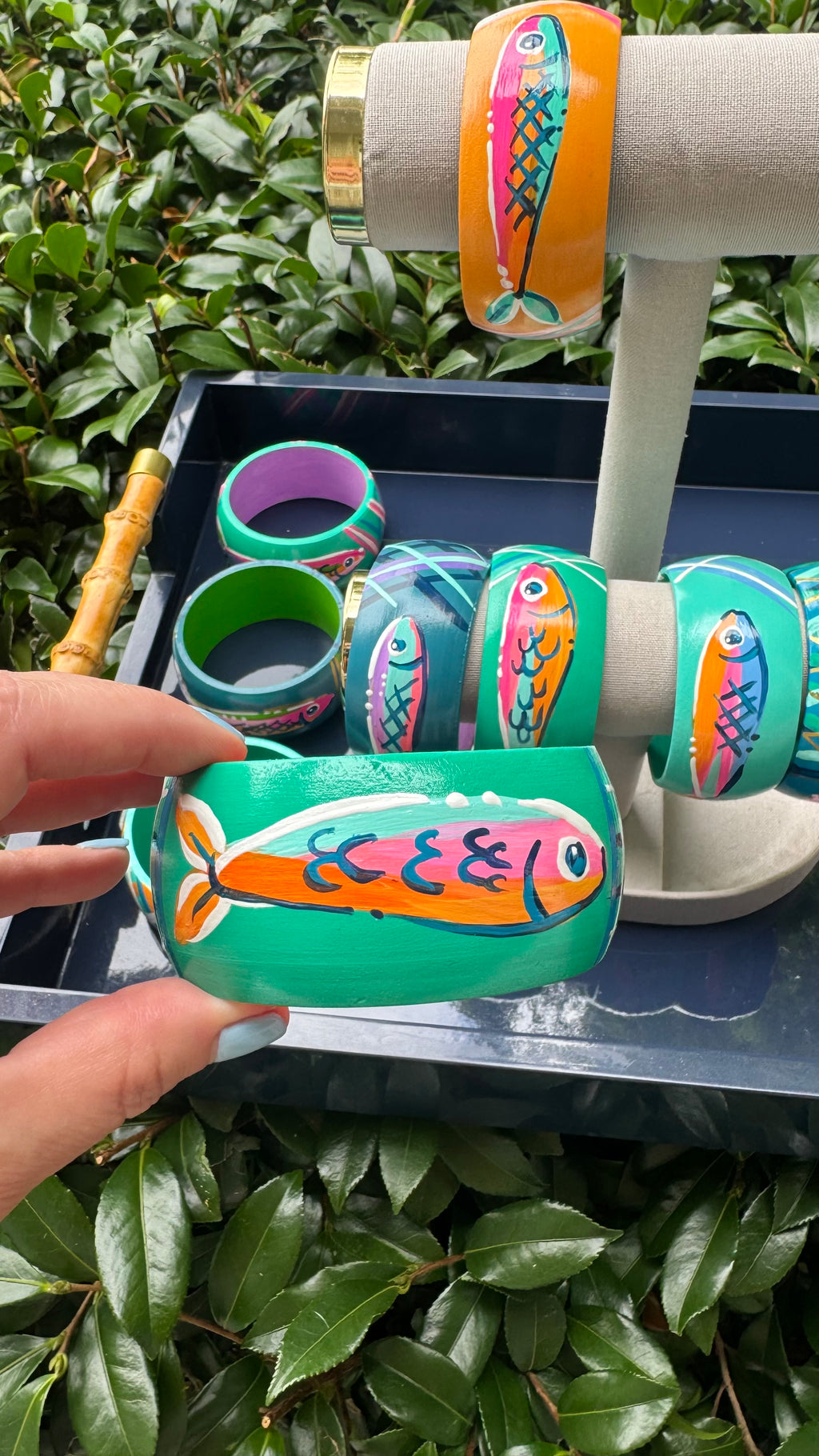 Hand Painter Fish Bracelet