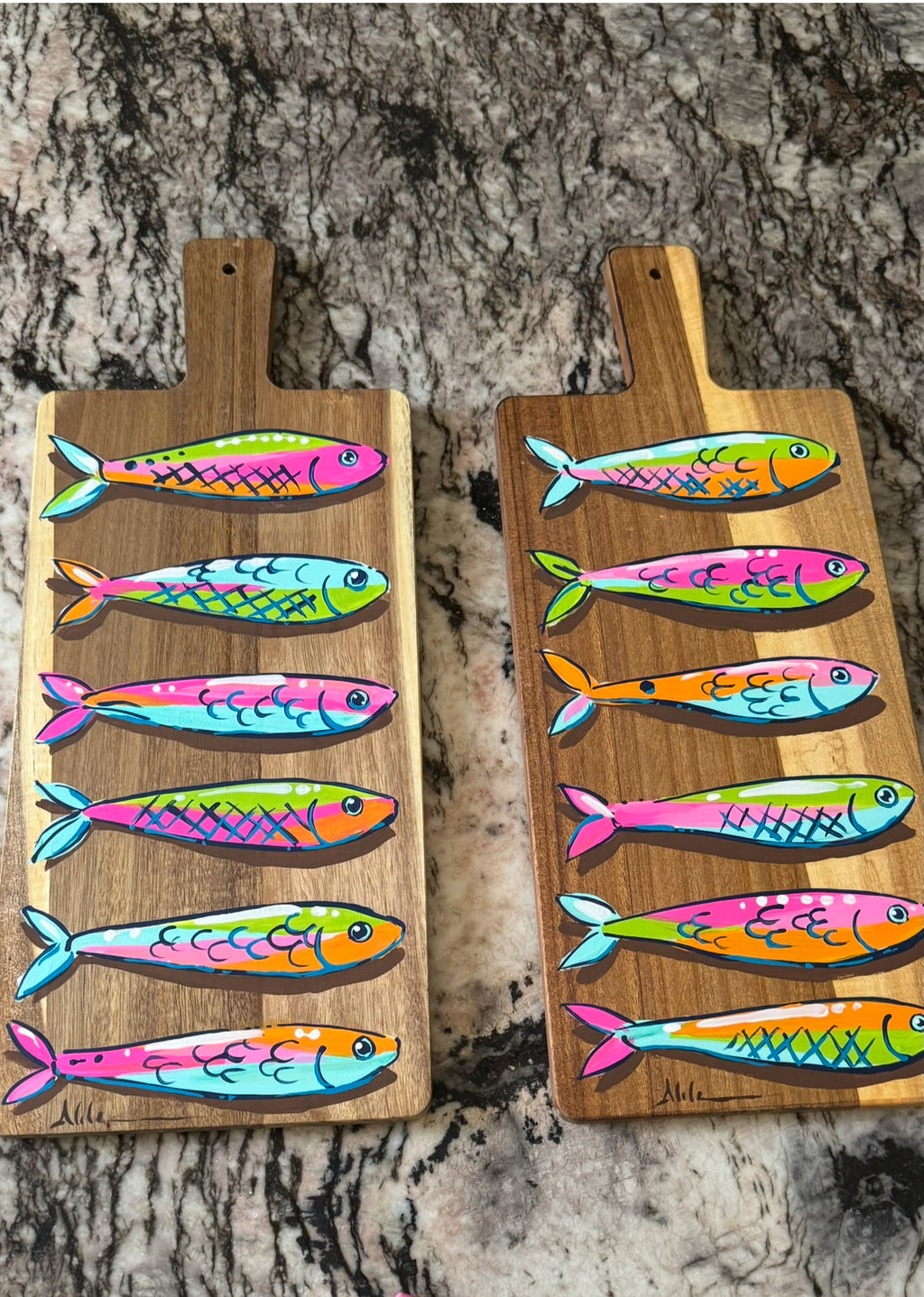 Artsy Sardine Charcuterie Board