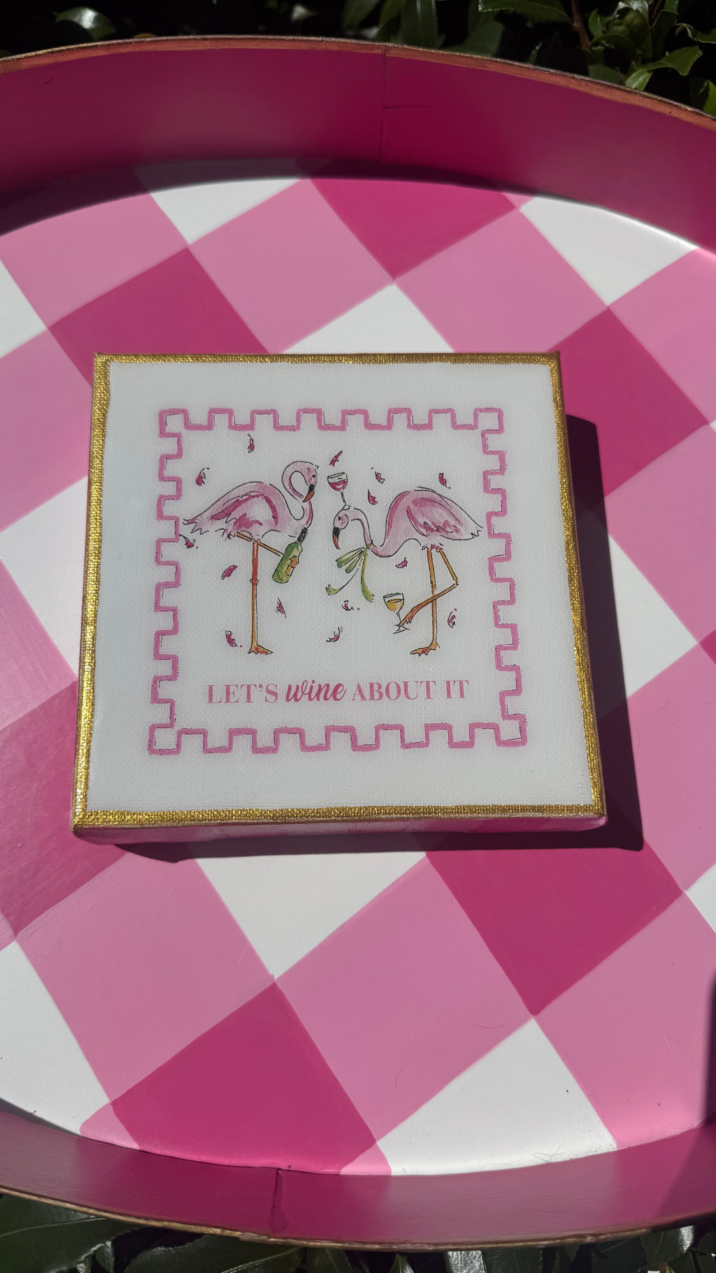 Pink and Gold Flamingo Fun
