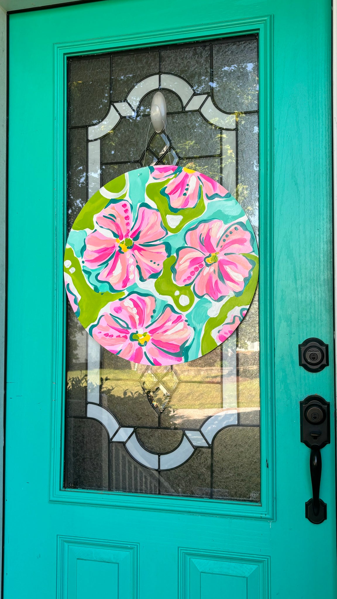 Hibiscus Flower Door Hanger