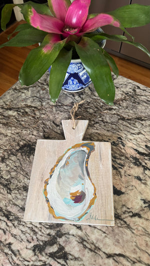 Artsy Oyster Serving Board