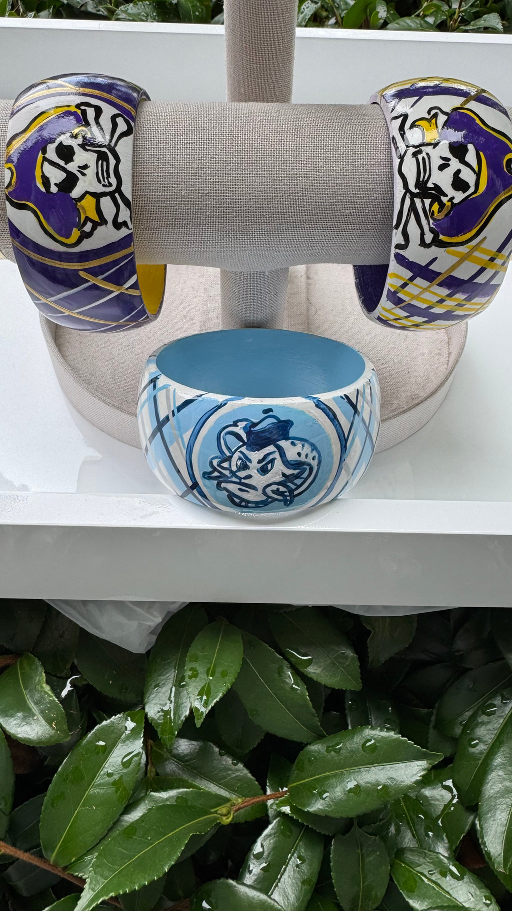 Hand Painted UNC Bracelet