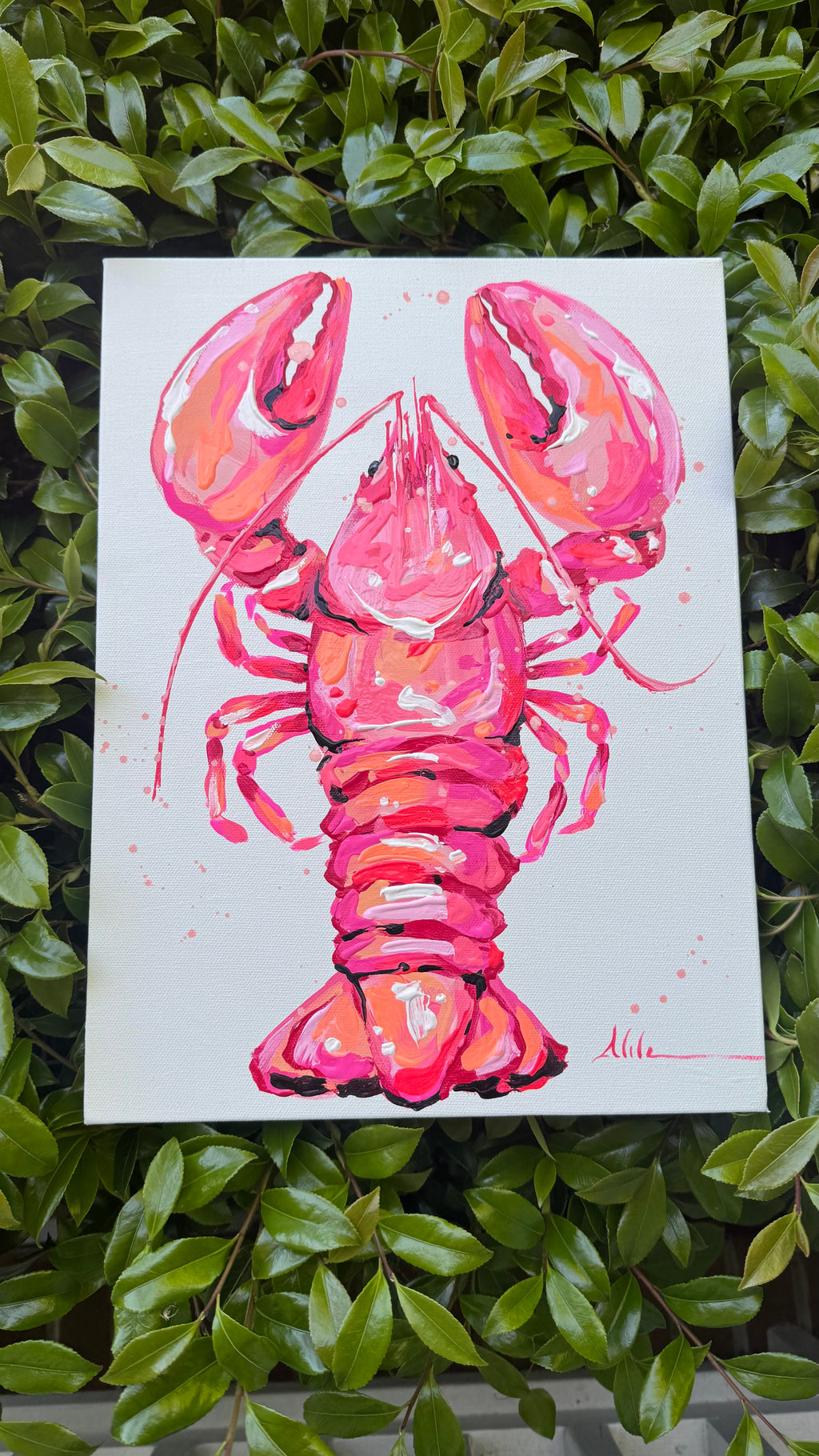 Abstract Lobster Artwork