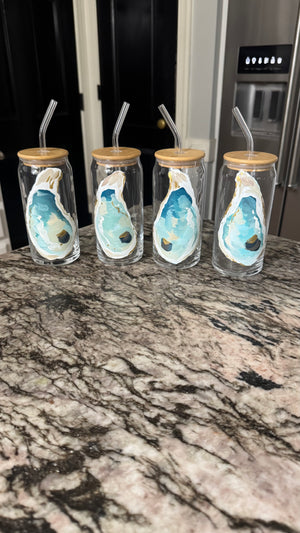 XL Tall Artsy Oyster Glasses