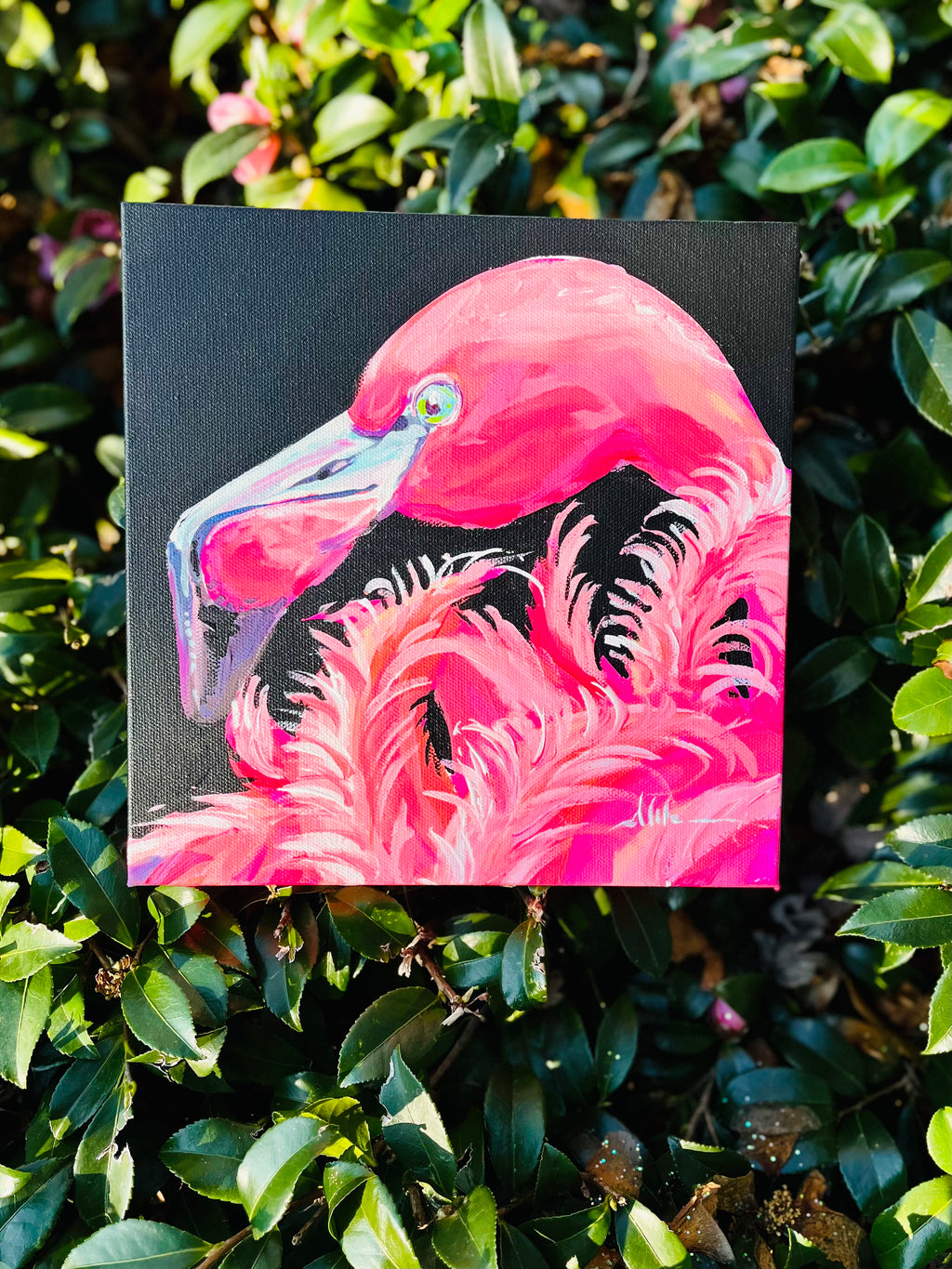 Elegant Flamingo Painting