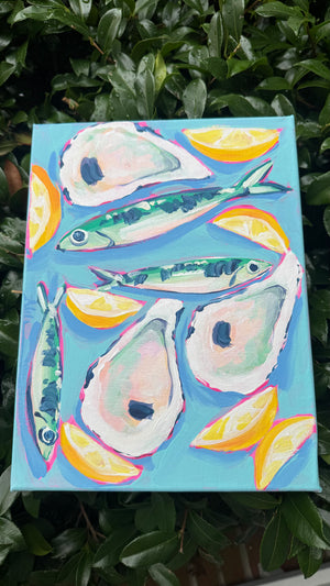 Original Art Sardines and Oysters