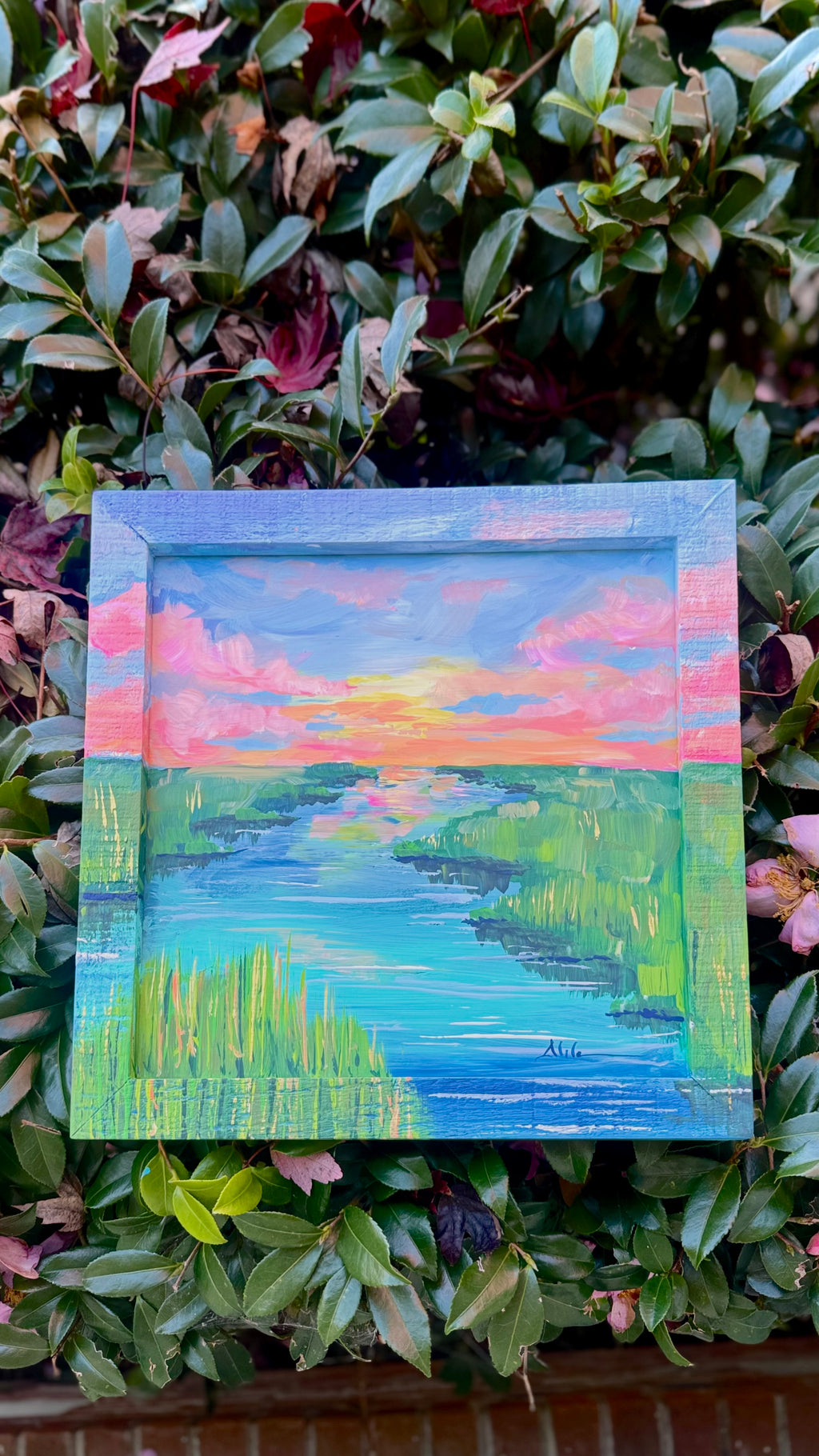 Calming and Peaceful Marsh Painting