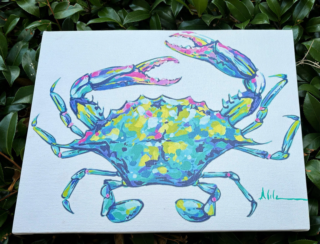 “Shellabrate” Artsy Crab Print