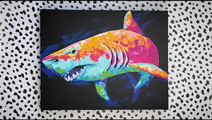 Colorful Shark Print