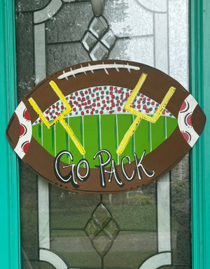 Order your Team Football Door Hanger Now!
