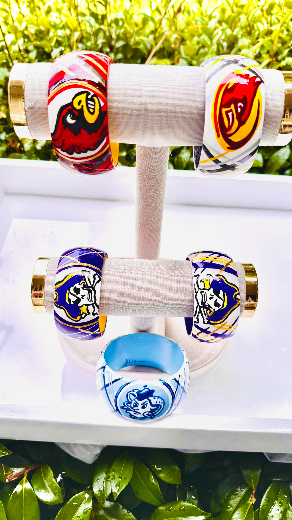 Custom Hand Painted Mascot Bracelets