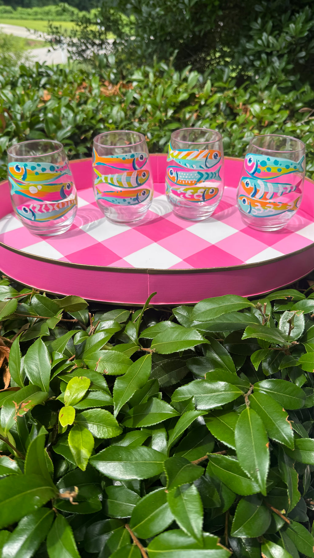 Whimsical Sardine Wine Glasses