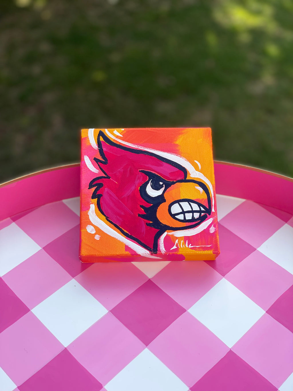 Louisville Cardinal Mini Art