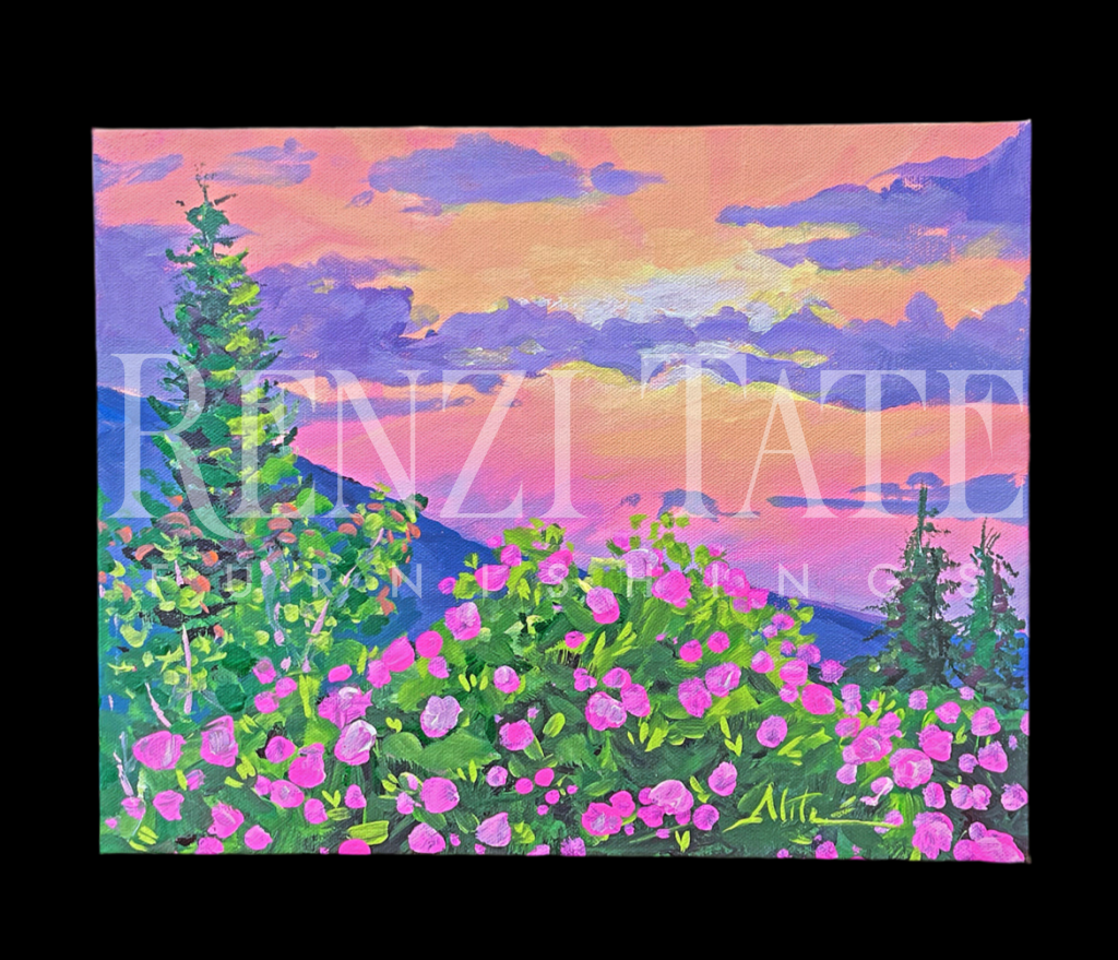 Relaxing Mountain Artwork Original Art