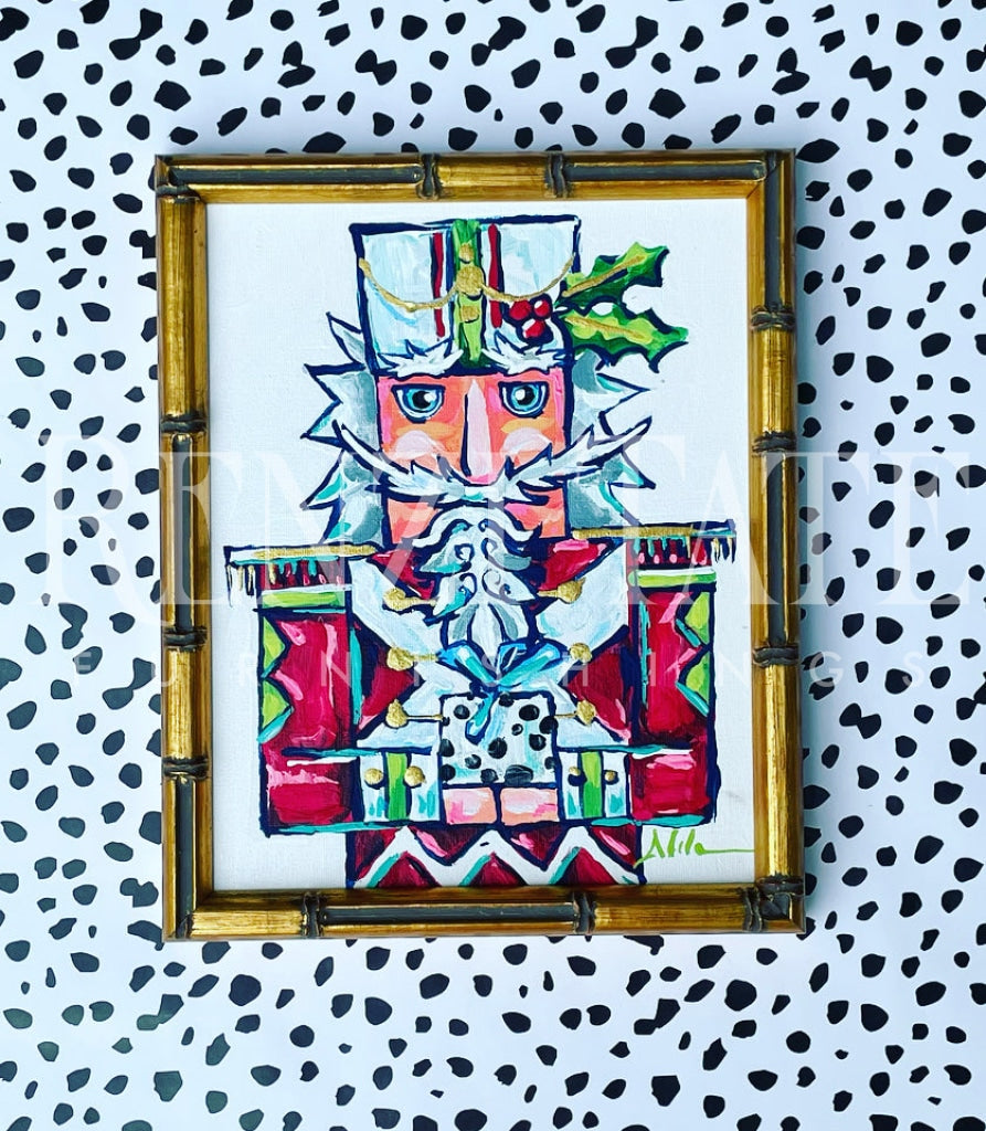 Christmas Nutcracker Red Holly Christmas