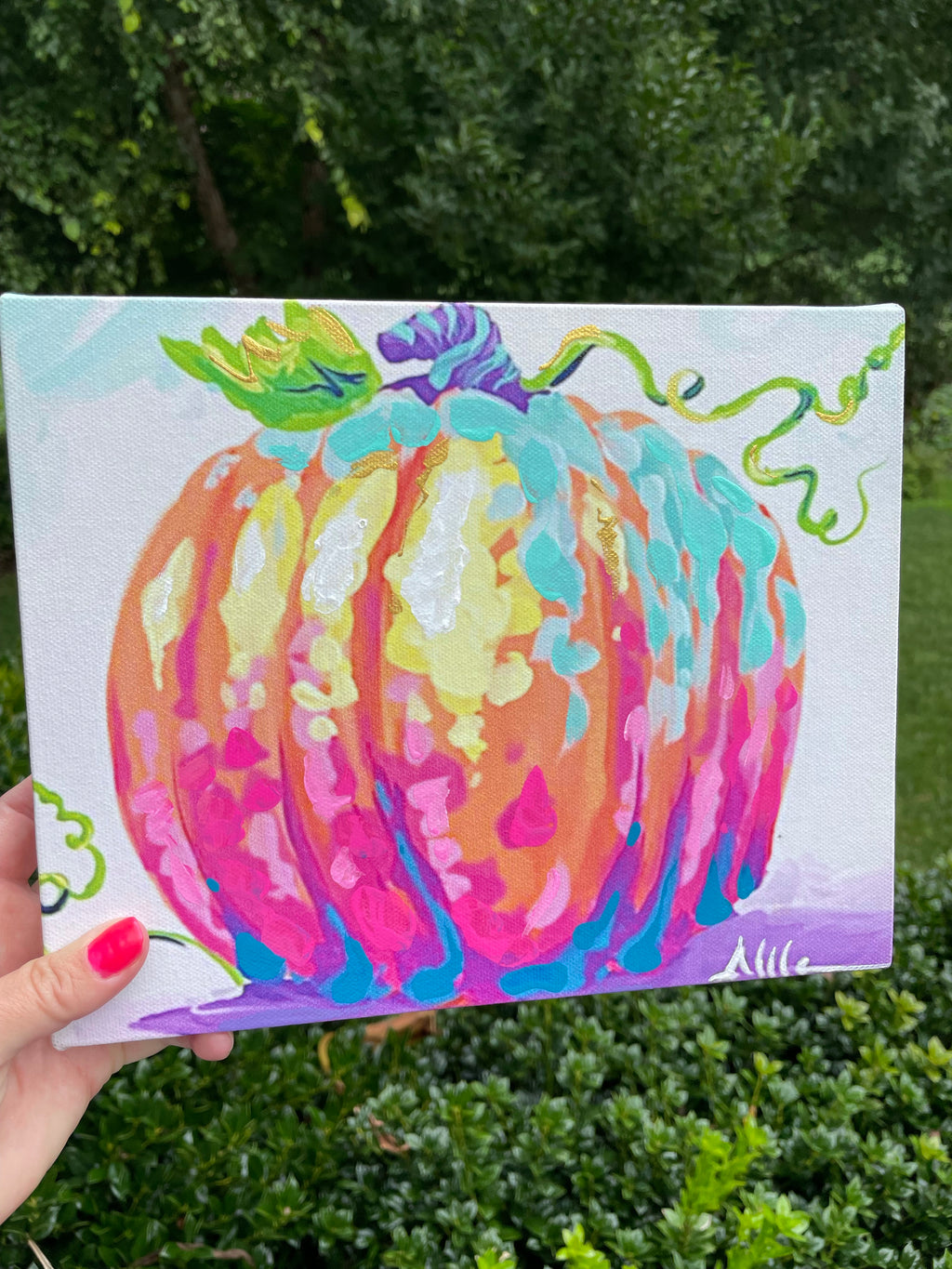 Colorful Pumpkin Print