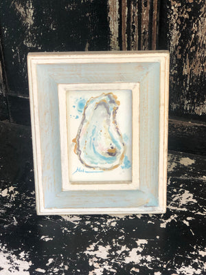 Pretty Framed Watercolor Oyster