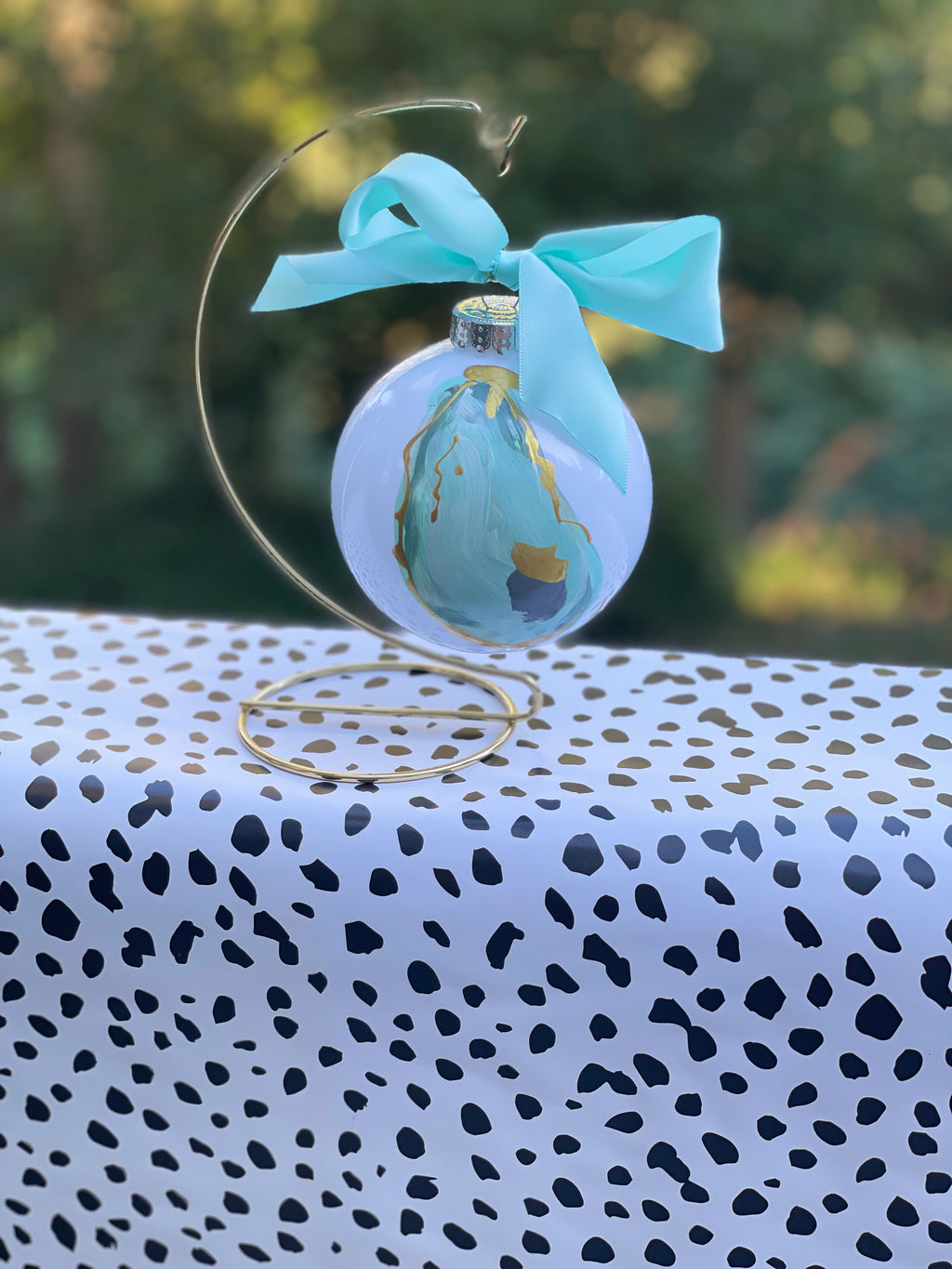 Hand Painted Oyster Christmas Ornament