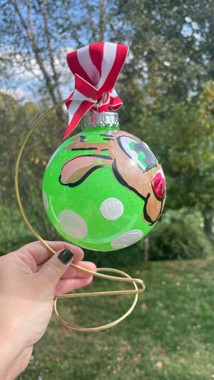 Hand Painted Rudolph Ornament