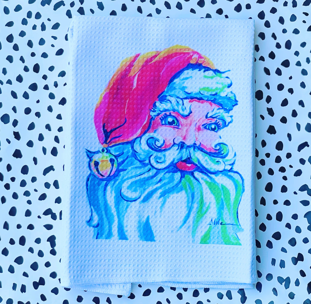 Santa Christmas Kitchen Towel